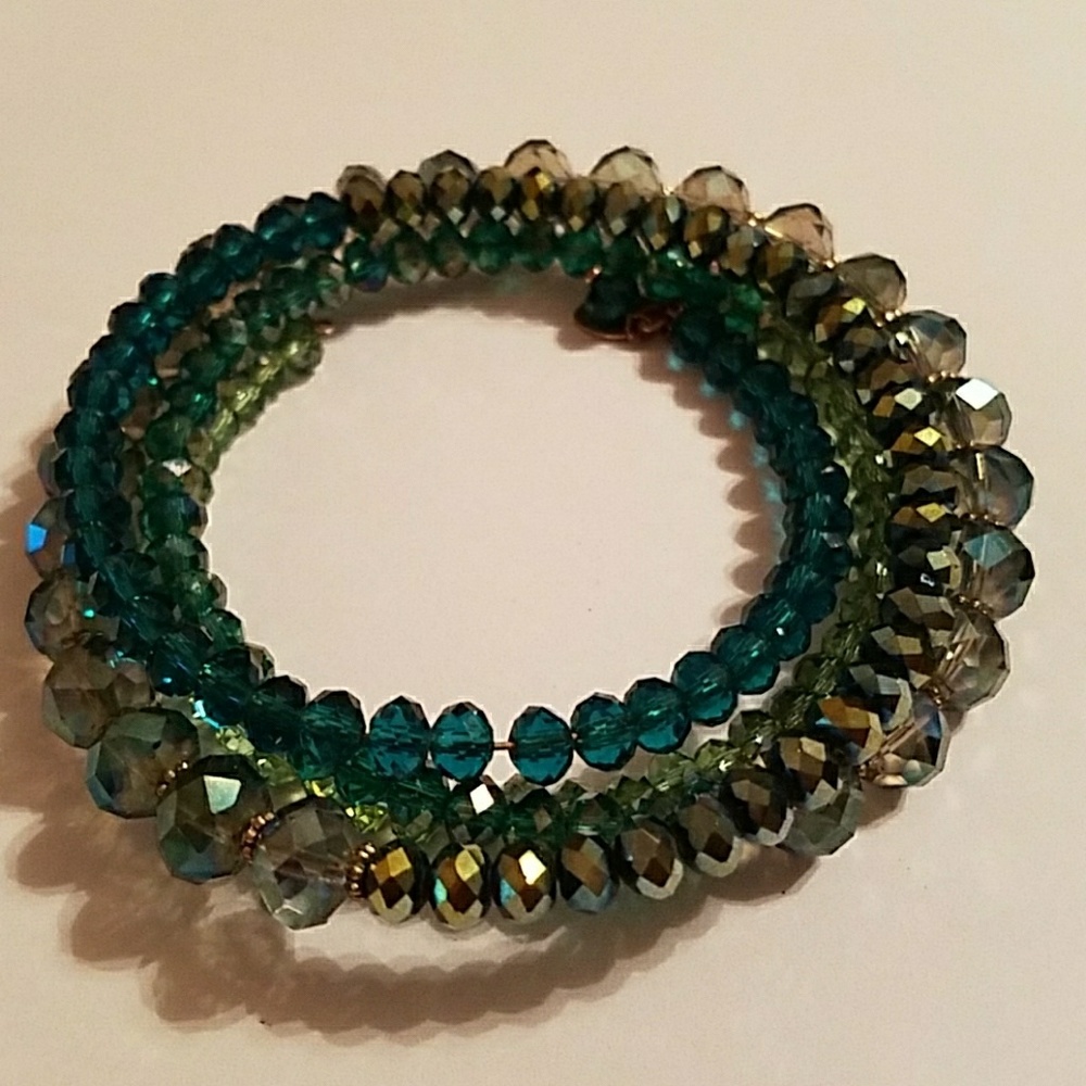 Ali Khan Swarovski Crystal Wrap Bracelet